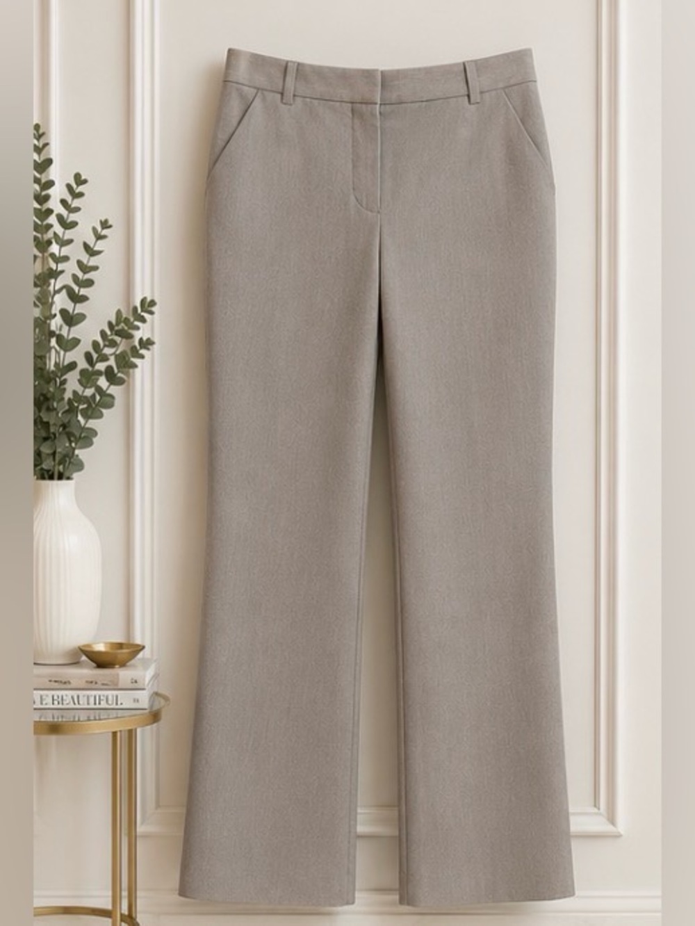 Theory Women’s Wide Leg Dress Pants – Size 4 – Light Taupe